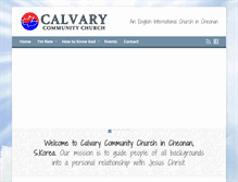 Tablet Screenshot of calvarycheonan.com